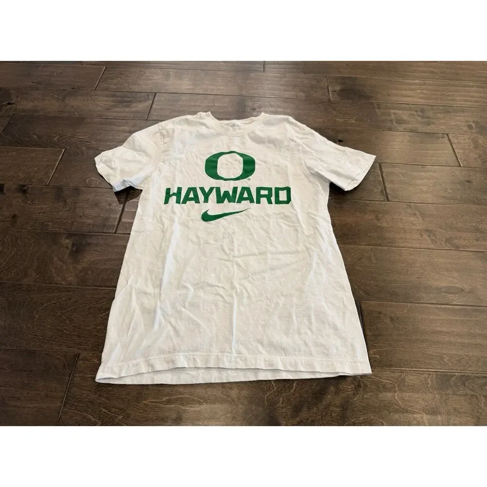 Nike Mens White Oregon Ducks Hayward Field Short Sleeve T-Shirt Size S Small